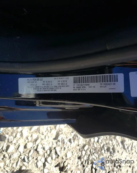 2015 Chrysler 200 S z USA, uszkodzony, nr VIN 1C3CCCBB1FN700484